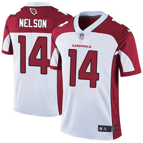 Nike Cardinals #14 J.J. Nelson White Men's Stitched NFL Vapor Untouchable Limited Jersey
